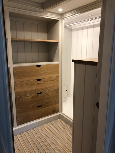 Dressing room cabinets
